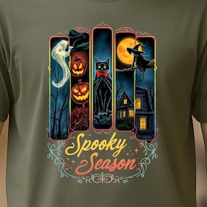 Vintage Halloween Horror PNG: Spooky Season Shirt Designs (Digital Download