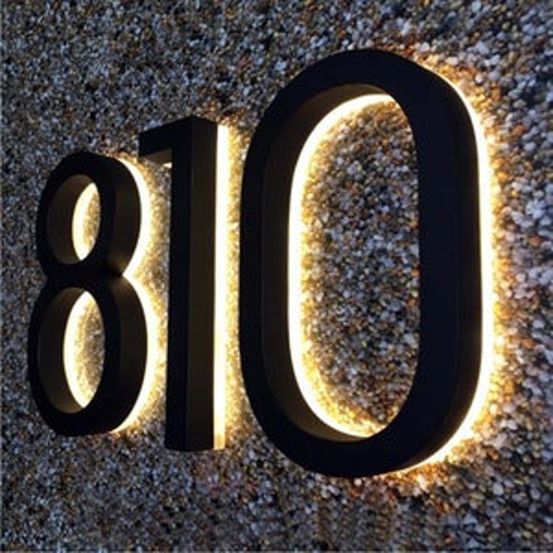 3D House Numbers Sign Address Sign Metal Sign Metal House Number Sign