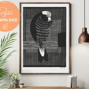 Galah Cockatoo by Samuel Jessurun de Mesquita Vintage Art Print Download