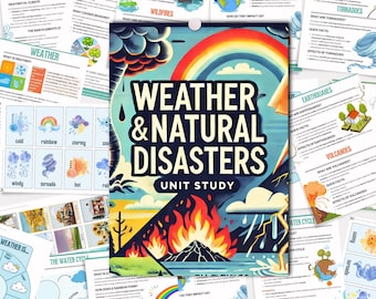 Weather & Natural Disasters Unit Study: Montessori Learning (PDF)