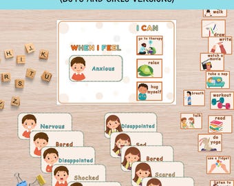 Emotion Management Activity Page for Kids: Feelings Chart, Coping Skills (PDF Download)