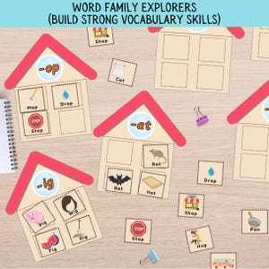 Word Family Explorers Kit: Interactive Phonics Learning (PDF Download)