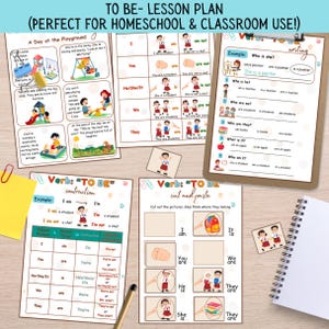 Printable Verb &#39;To Be&#39; Worksheets: ESL Grammar Activities (PDF Download