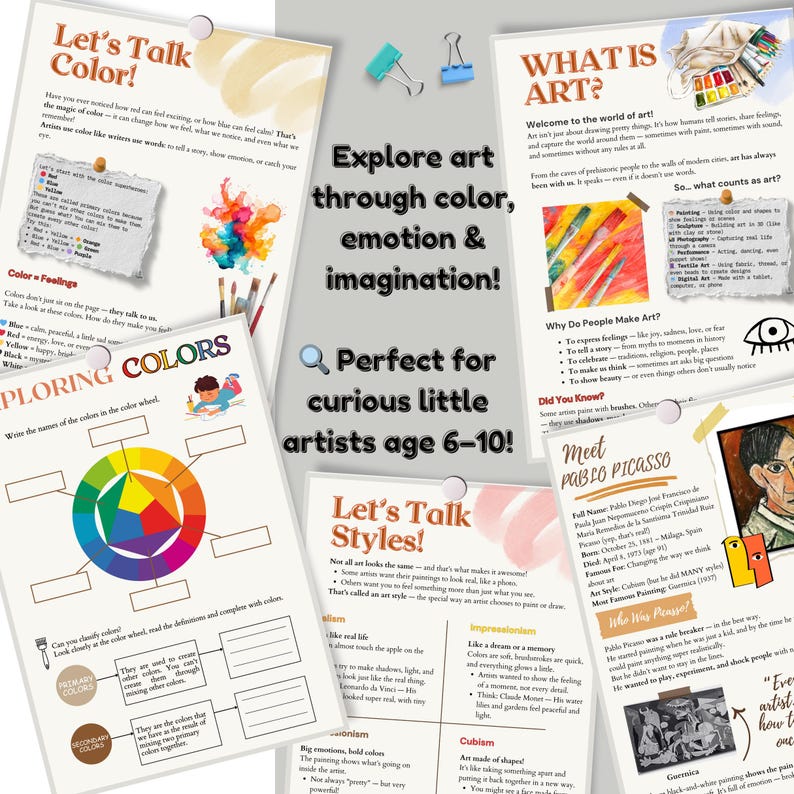 Kids Art History Activity | Introduction to Art Unit Study | Learn ...