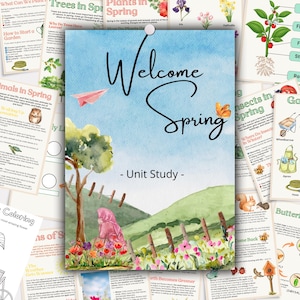 Spring unit study, Learn About Seasons, Nature & Animals, Nature Study Spring, Spring gardening activities, Fun Activities and Printables