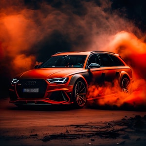 Arte digital inspirado en Audi, RS6 ArtDigital Car Print, Car Poster, Audi, Automotive Enthusiast, Car Gift, Audi Art RS6