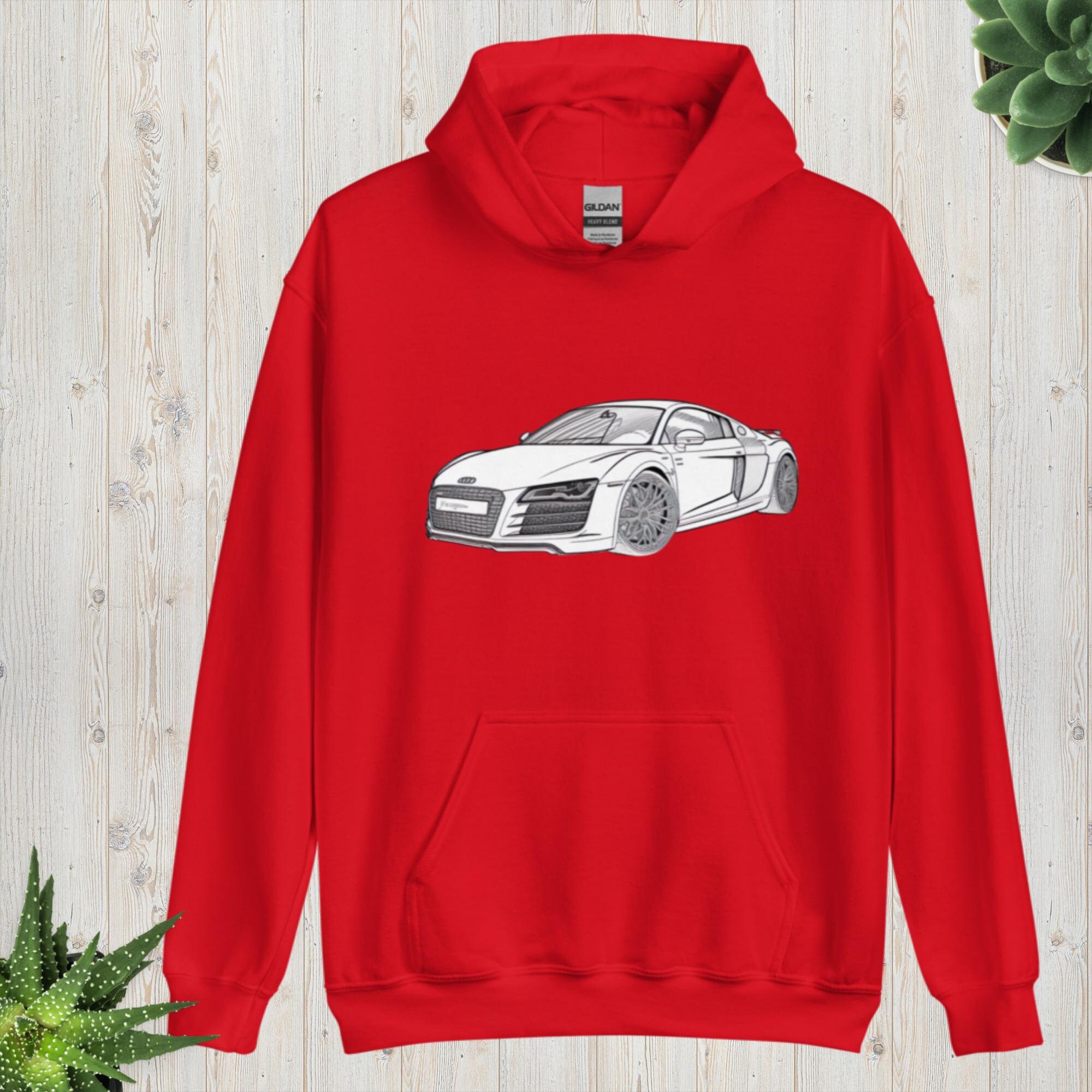 Audi Inspired Hoodie, Audi Hoodie, R8 Hoodie, Audi R8 Hoodie, Car Gift -  Etsy UK