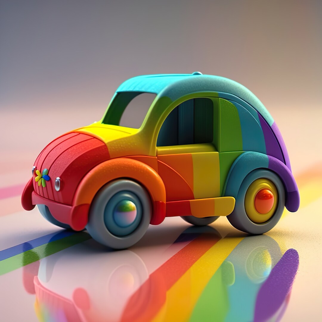 Toy Car Example Toy Car Digital Art, Toy Car Print, Toy Car Poster, Toy, Art for Kids ...