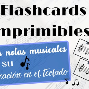 Flashcards imprimables de notes de musique. Accélérez le processus d'apprentissage de la lecture musicale. Musique pour enfants. Notes de musique.