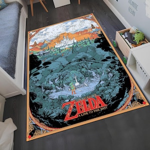 Anime Map Teppich, Anime Dekor Teppich, Karte, Film Karte Teppich, Fantastischer Teppich, Einzigartiger Teppich, Fantastischer Teppich, Filmdekor, Geschenk für Sie, Jungenzimmer Teppich