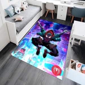 Spiderman Rug,Super Hero Rug,Fantastic Rug,Shoes Rug,Area Rug,Kids Rug,Colorful Rug,Cool Rugs,Marvel Rug,Gift for Her ,Movie Rug,Movie Decor