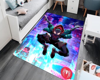 Spiderman Rug,Super Hero Rug,Fantastic Rug,Shoes Rug,Area Rug,Kids Rug,Colorful Rug,Cool Rugs,Marvel Rug,Gift for Her ,Movie Rug,Movie Decor