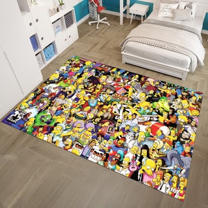 Simpsons Rug,Legend Rug,Adult Rug,Colorful Rug,Unique Rug,Fantastic Rug,Cool Rugs,Anime Decor,Custom Rug,Anime Rug,Area Rug,Gifts for Her
