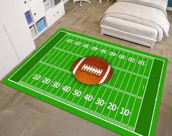 American Football Court Rug,Sport Rug,Kids Room Rug,Custom Rug,Hypebeast Rug,Area Rug,Personalized Rug,Unique Rug,Gift for Him,Play Mat