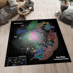 Star Wars Karte Teppich, Darth Vader Teppich,Galaxy Rug,Movie Rug,Movie Decor,Geschenk für Ihn,Jungenzimmer Teppich,Teppich Personalisierte Geschenke,Teppich