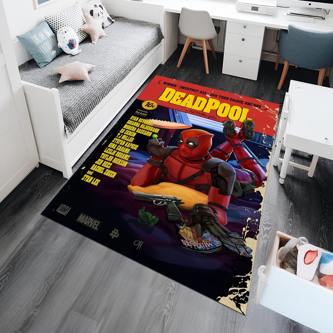Deadpool, Deadpool Rug, Marvel Rug, Movie Rug,fantastic Rug,movie Decor ...