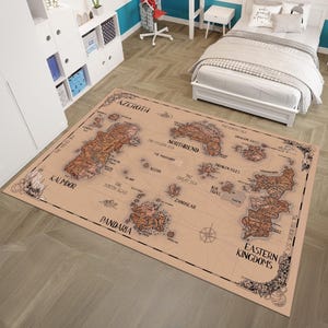 Fantastischer Teppich,Azeroth Weltkarte,Karte Teppich,Cooler Teppich,Beliebte Teppich,World of Warcraft,Film Dekor,Teppiche,Jungen Zimmer Teppich,Geschenke für Sie, Junges Zimmer