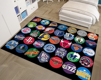 Basketball Rug,Nba Team Rug,Boys Room Rug,Sport Rug,Kids Room Rug,Custom Rug,Hypebeast Rug,Area Rug,Personalized Rug,Unique Rug,Gift For Him