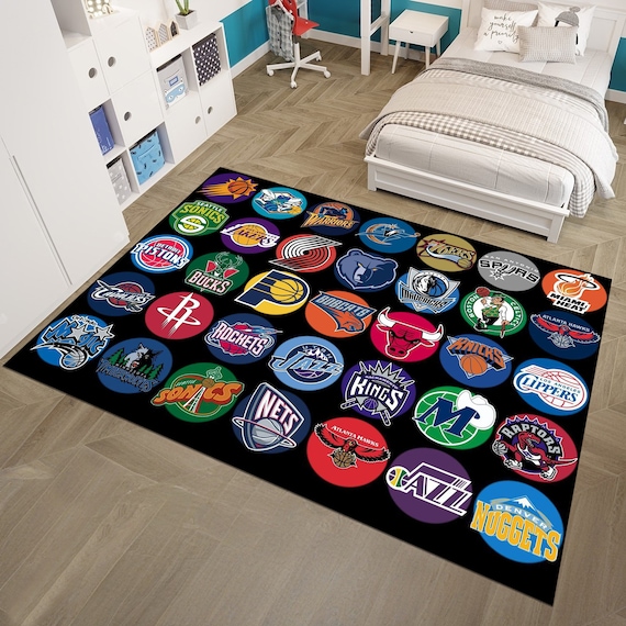 Basketball Rug,Nba Team Rug,Boys Room Rug,Sport Rug,Kids Room Rug,Custom Rug,Hypebeast Rug,Area Rug,Personalized Rug,Unique Rug,Gift For Him
