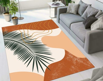 Alfombra bohemia, alfombra floral, alfombra colorida, alfombra abstracta, alfombra única, alfombra moderna, decoración bohemia, alfombra de área, alfombras para sala de estar, alfombra de corredor, regalo de inauguración de la casa