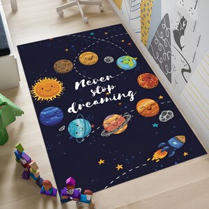 Solar System Rug,Space Rug,Planet Rug,Colorful Rug,Cute Rug,Space Decor,Nursery Rug,Kids Rug,Custom Rug,Gift for Kids,Child Rug,Area Rugs