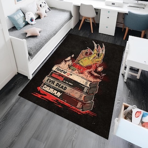 Horror Movie Rug,Movie Rug,Horror Rug,Fear Rug,Popular Rug,Cool Rugs,Fantastic Rug,Horror Decor,Gothic Rug,Unique Rug,Area Rugs,Gift for her