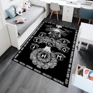 Devil Rug,Satanic Rug,Demon Rug,Gothic Rug,Horror Art Rug,Horror Decor,Fear Rug,Unique Rug,Area Rug,Custom Rug,Boys Room Rug,Gift For Him