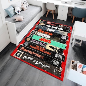 Horror Movie Rug, Movie Rug, Horror Rug, Fear Rug, Popular Rug, Fantastic Rug, Horror Decor, Gothic Rug, Unique Rug, Area Rugs, Gift for her