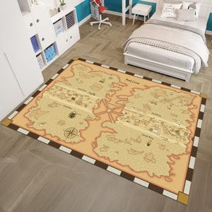 Fantastische Karte Teppich, Anime Map Teppich, Fantastischer Teppich, Fantastischer Teppich, Filmdekor, Geschenke für Sie