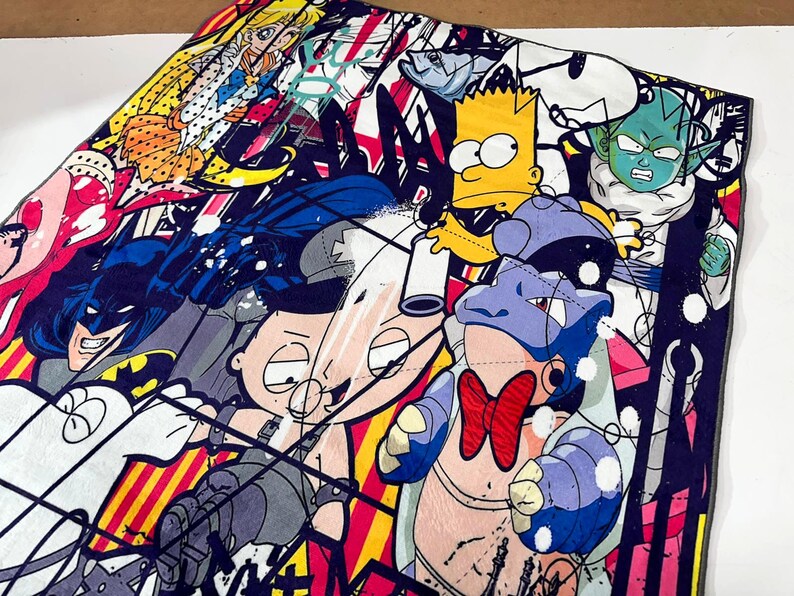 Pop Art Rug,Anime Rug,Graffiti Rug,Colorful Art Rug,Popular Rug,Unique Rug,Cool Rugs,Modern Rug,Custom Rug,Area Rugs,Kids Rug,Gifts for Her image 3