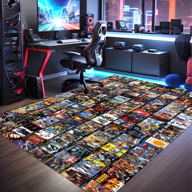 Ps3 Rugs Retro Games Rug,game Rug,gaming Rug,colorful Rug,play Room Rug,game ...
