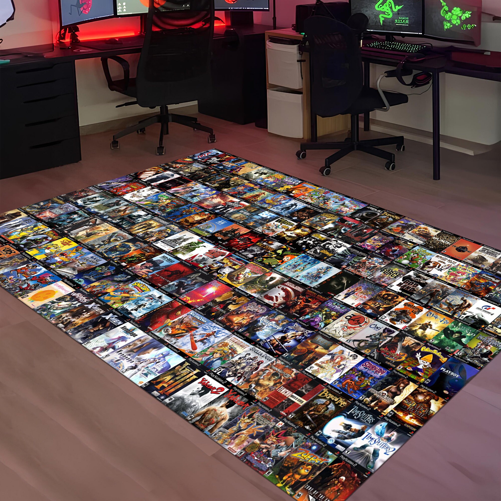 Large Rugs Game Retro Games Rug,game Rug,gaming Rug,colorful Rug,play Room Rug,game ...