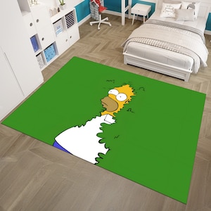 The Simpsons,Legend Rug,Adult Rug,Green Rug,Unique Rug Rug,Fantastic Rug,Cool Rugs,Anime Decor,Custom Rug,Anime Rug,Area Rug,Gifts for Her