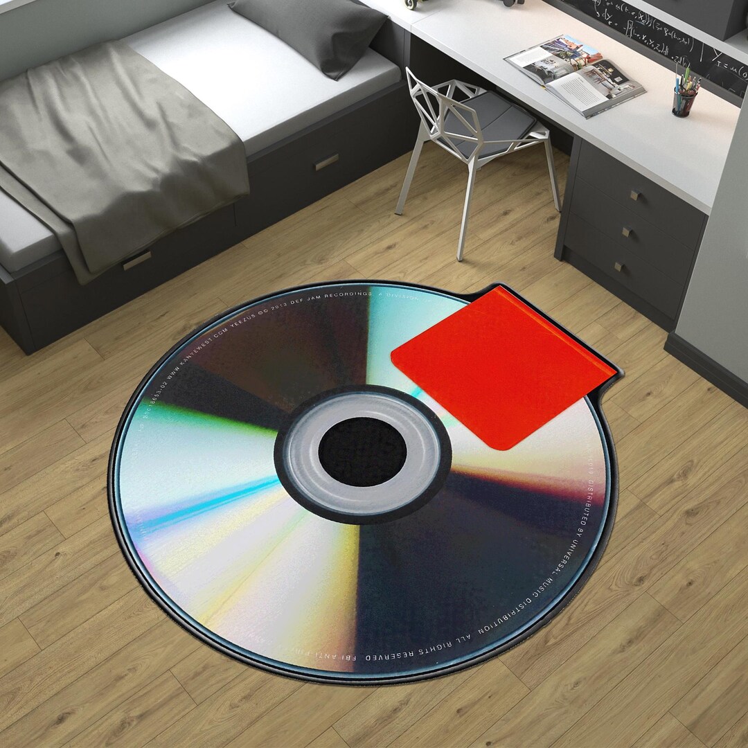 Kanye West CD Rug, Music Inspired Album CD Rug,music Rug,music Decor ...