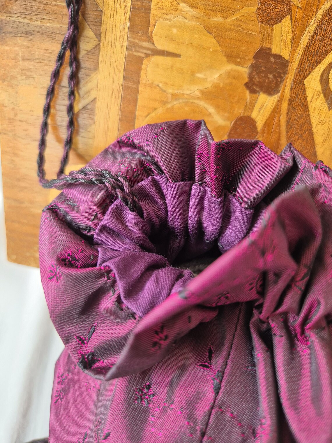 Silk Regency Reticule With 5 Handmade Tassels - Etsy