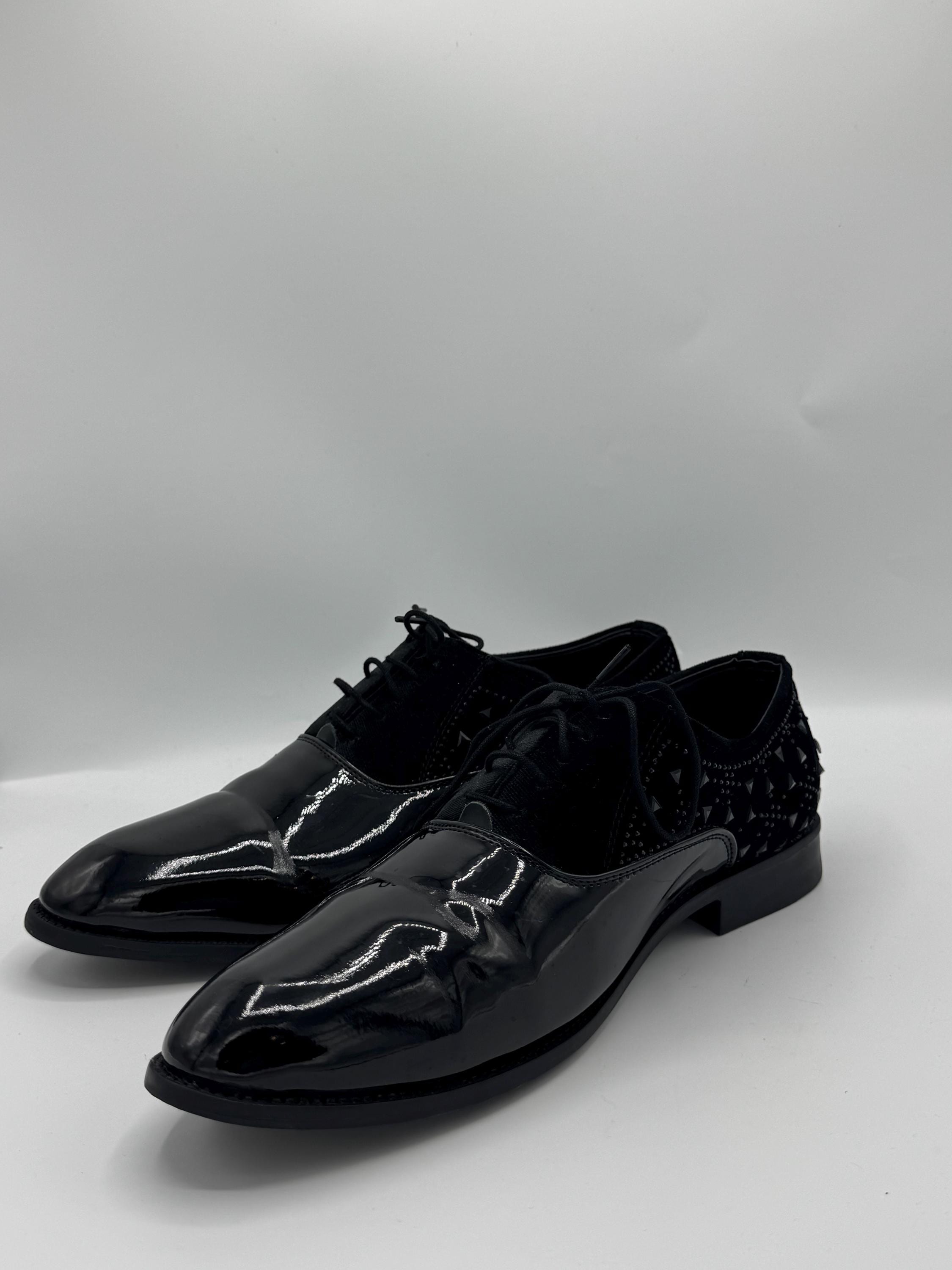 Vernice Scarpe Nere Matrimonio Uomo Scarpe Eleganti Da Uomo In