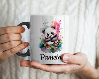 Panda Mug - Panda Coffee Mug - Panda Gifts for Panda Lovers - Personalized Panda Mug - Panda Coffee Cup with name