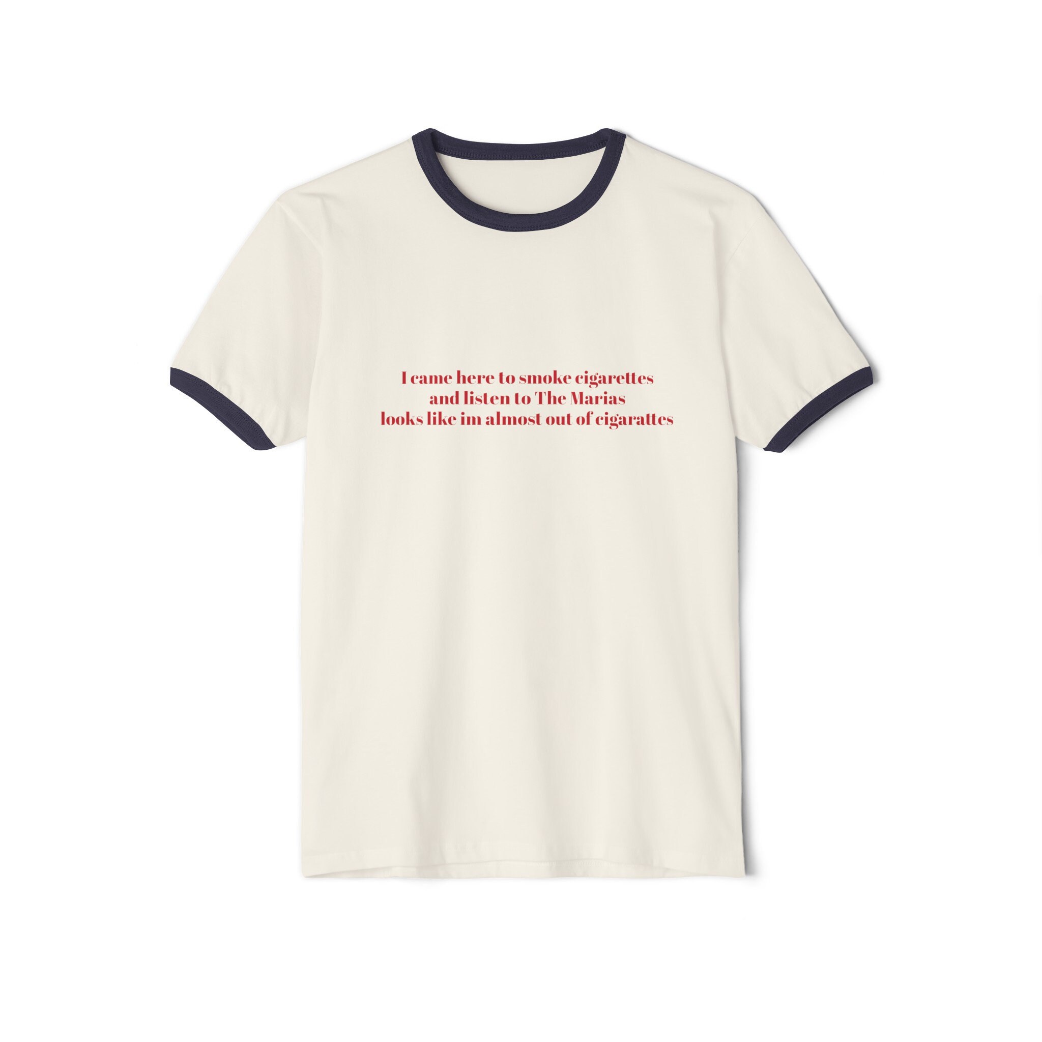 Marithe☆25SS W DOODLE HOUSE GRAPHIC RINGER TEE（2color） The Marias Funny Unisex Cotton Ringer T-shirt - Etsy