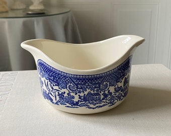 Blue Willow Blue and White Gravy Boat