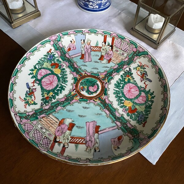 Rose Medallion Style Platter