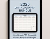 2025 Digital Planner Bundle: Weekly, Monthly, Budget (A4 PDF + Google Sheets)