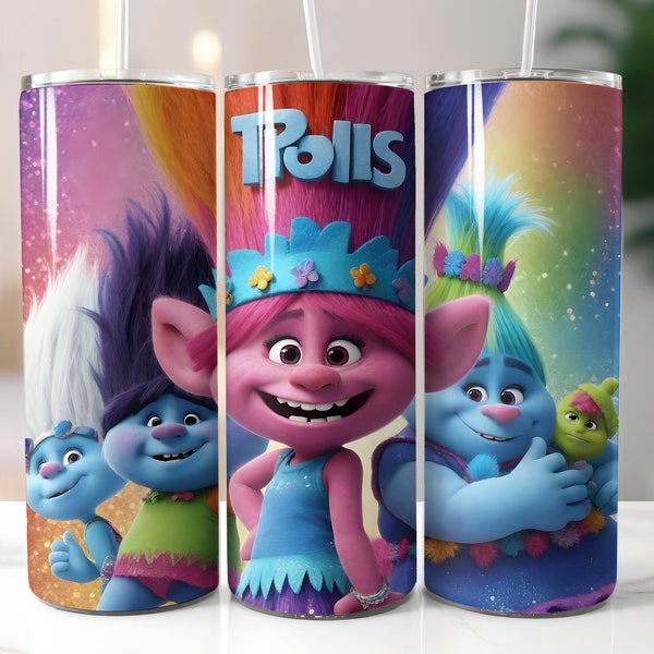 Troll tumbler wrap, Troll tumbler png, Troll svg