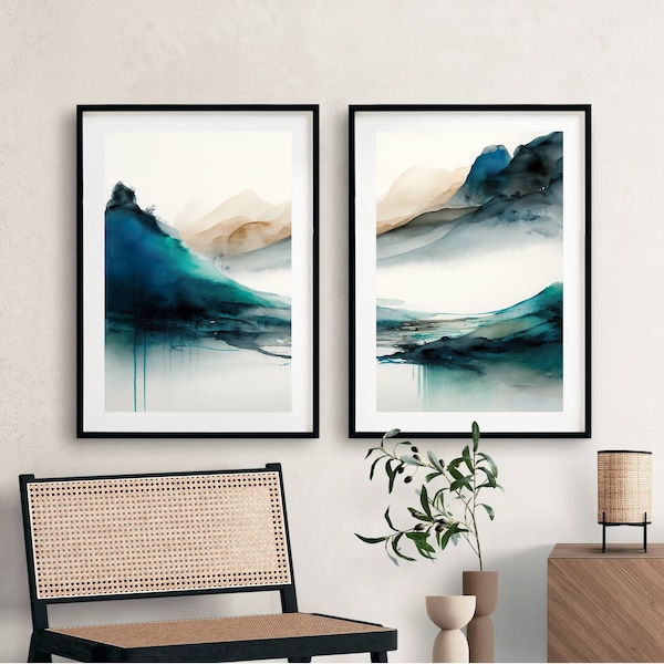 Teal Wall Art - Etsy