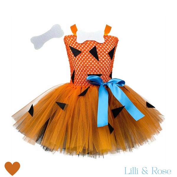 Girls Halloween Orange Tutu Set (Age 3-6) main image 1
