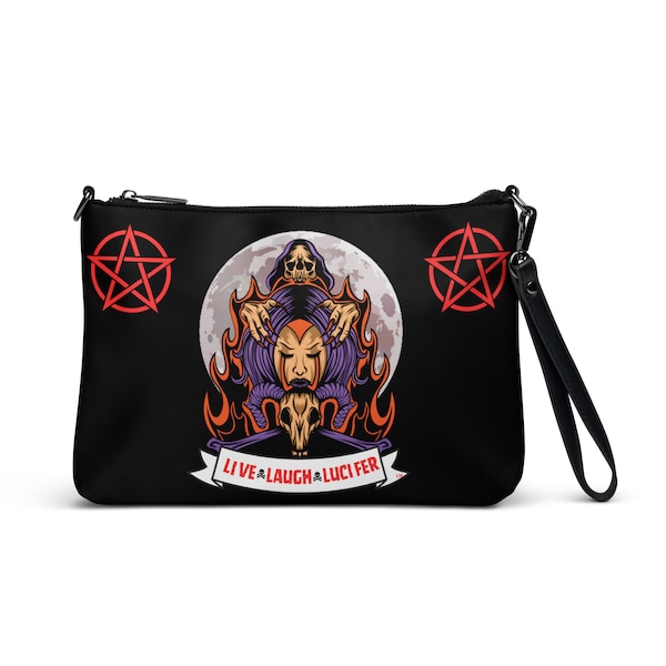 Live,Laugh,Lucifer/Horror/Hand Bag/Crossbody bag