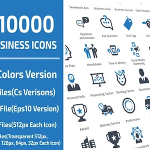 10000 Business Professional Icon Set Pack image 1