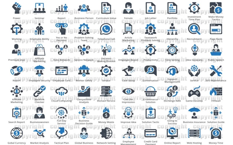 10000 Business Professional Icon Set Pack image 6