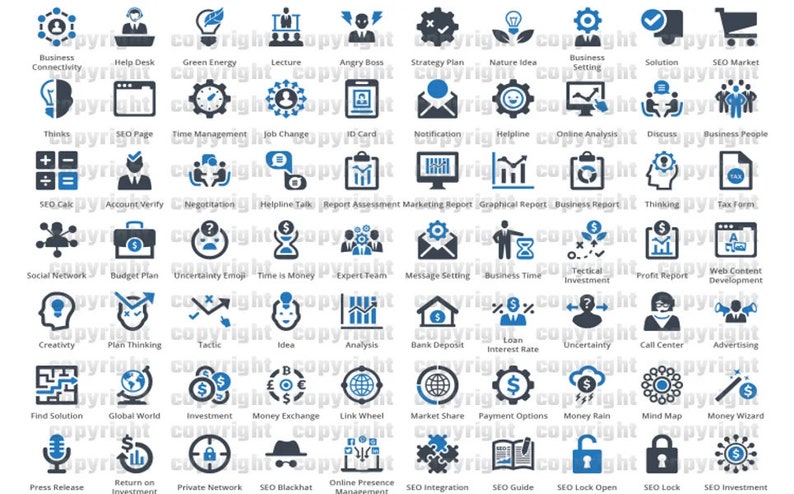 10000 Business Professional Icon Set Pack image 3