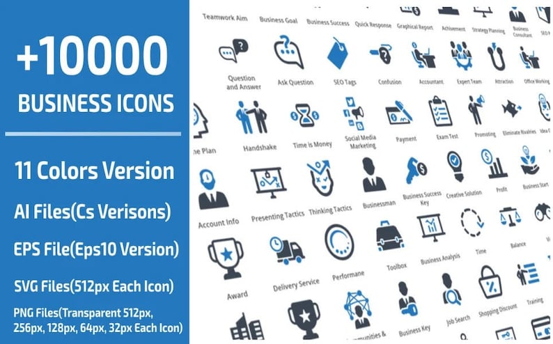 10000 Business Professional Icon Set Pack image 1