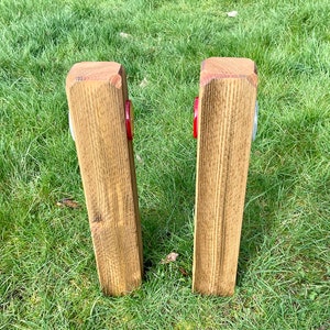 2 X Timber Reflective Verge Posts Easy Install. Option of 16 Inch or 22 ...